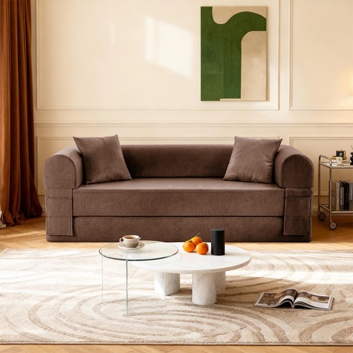Convertible sofa bed - convertible, faux