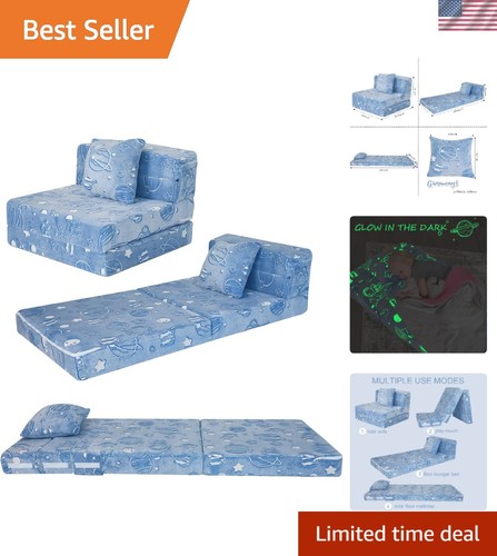 Plush glow space - tri-fold, sofa