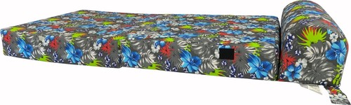 Blue tropical flowers sleeper - blue,
