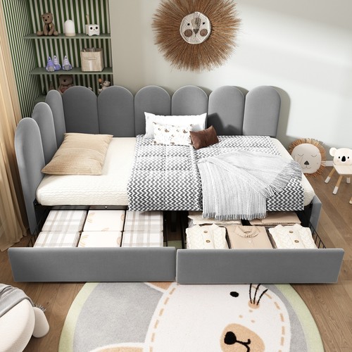 3ft grey velvet sofa - grey,
