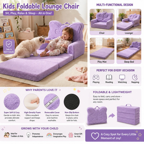 Kids couch 1 fold out - couch,,