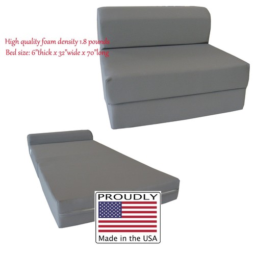 Twin flip chair - folding, foam