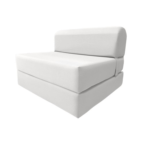 White sleeper chair folding - white,