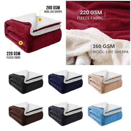 Reversible sherpa fleece - sherpa,