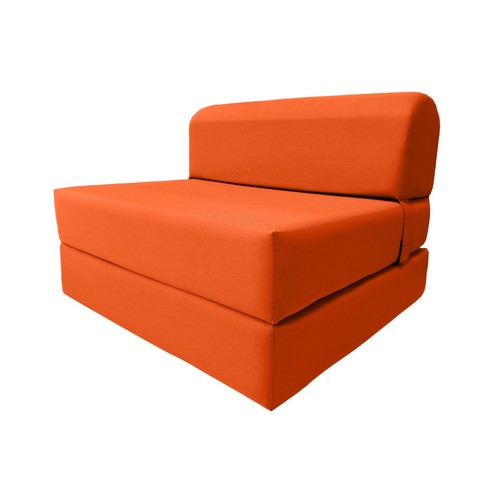 Orange sleeper chair - sleeper, folding
