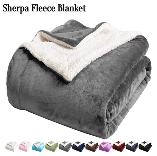 Sherpa fleece blanket - sherpa,