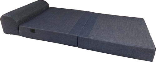 Blue denim sleeper chair - denim,