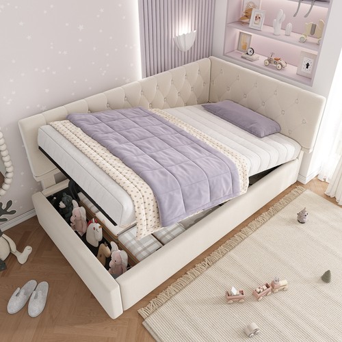 3ft single bed upholstered - 3ft,