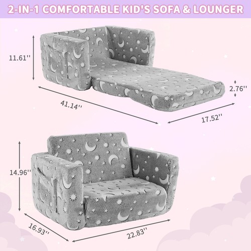 Kids foldable sofa bed - bed, sponge