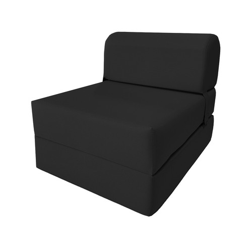Black sleeper chair - black,